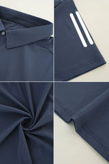 Adds Club Tennis 3-Stripes Dryfit Polo Shirt In Navy Blue