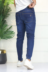 Turbo 'City Crop' Modern Slim Ankle Fit Jeans In Navy Blue
