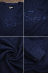 Turbo Signature Logo Round Neck Thermal Cotton Men's Sweatshirt