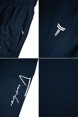 Turbo Autograph Series Dry-Fit Men's Shorts In Navy Blue