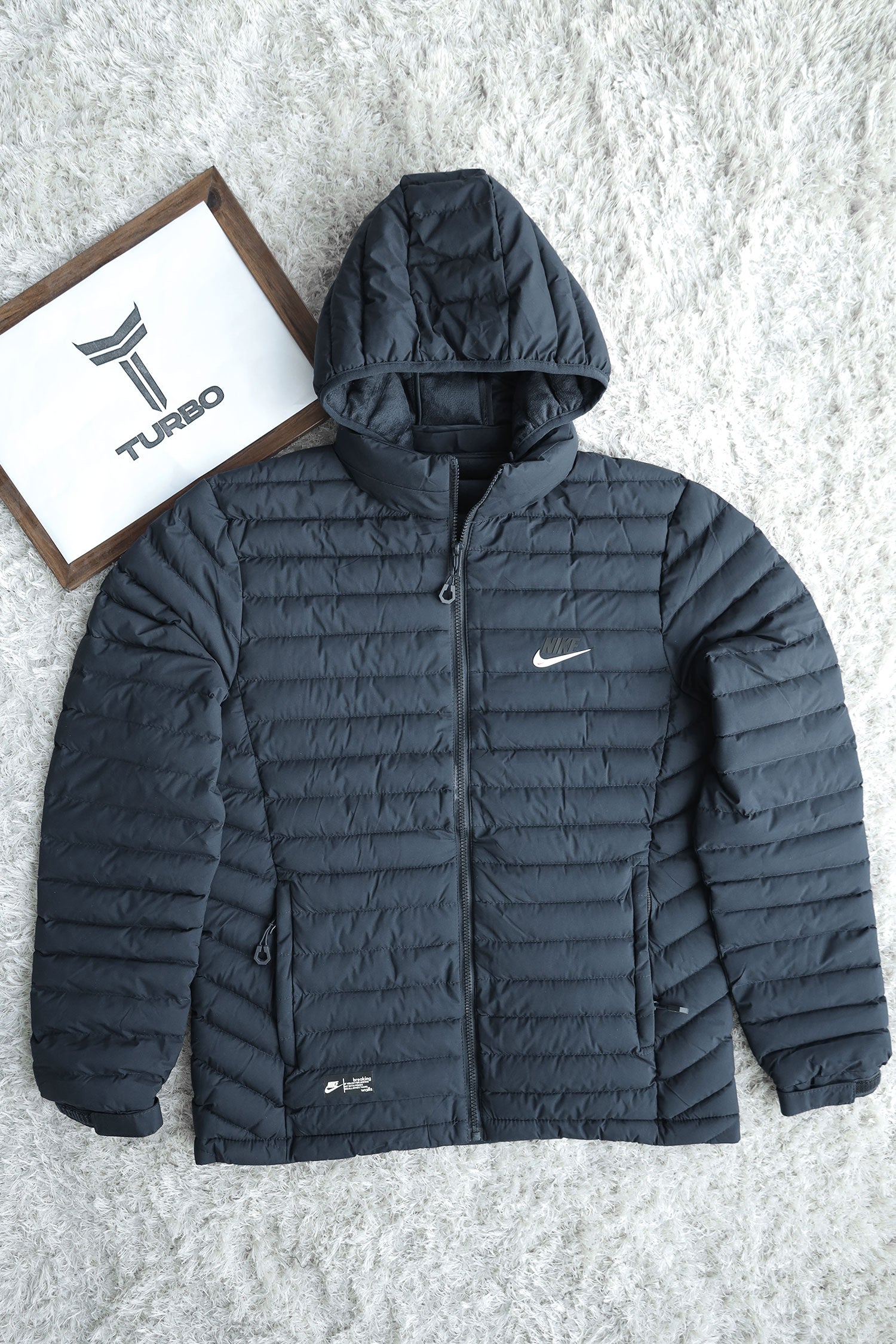 Nke Hooded Imported Puffer Jacket