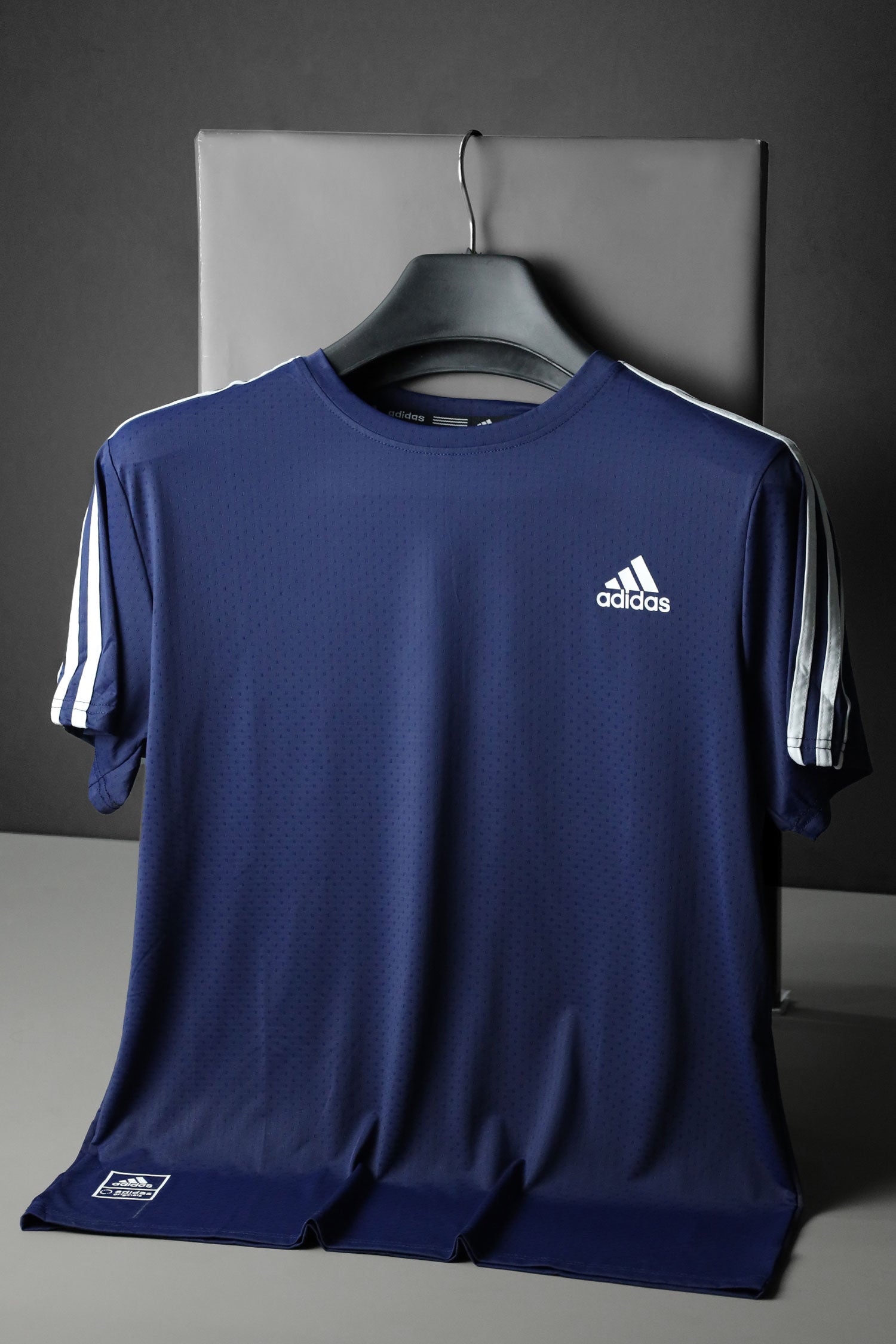 Adds Side 3 Stripes Training Mesh Dry-Fit Tee