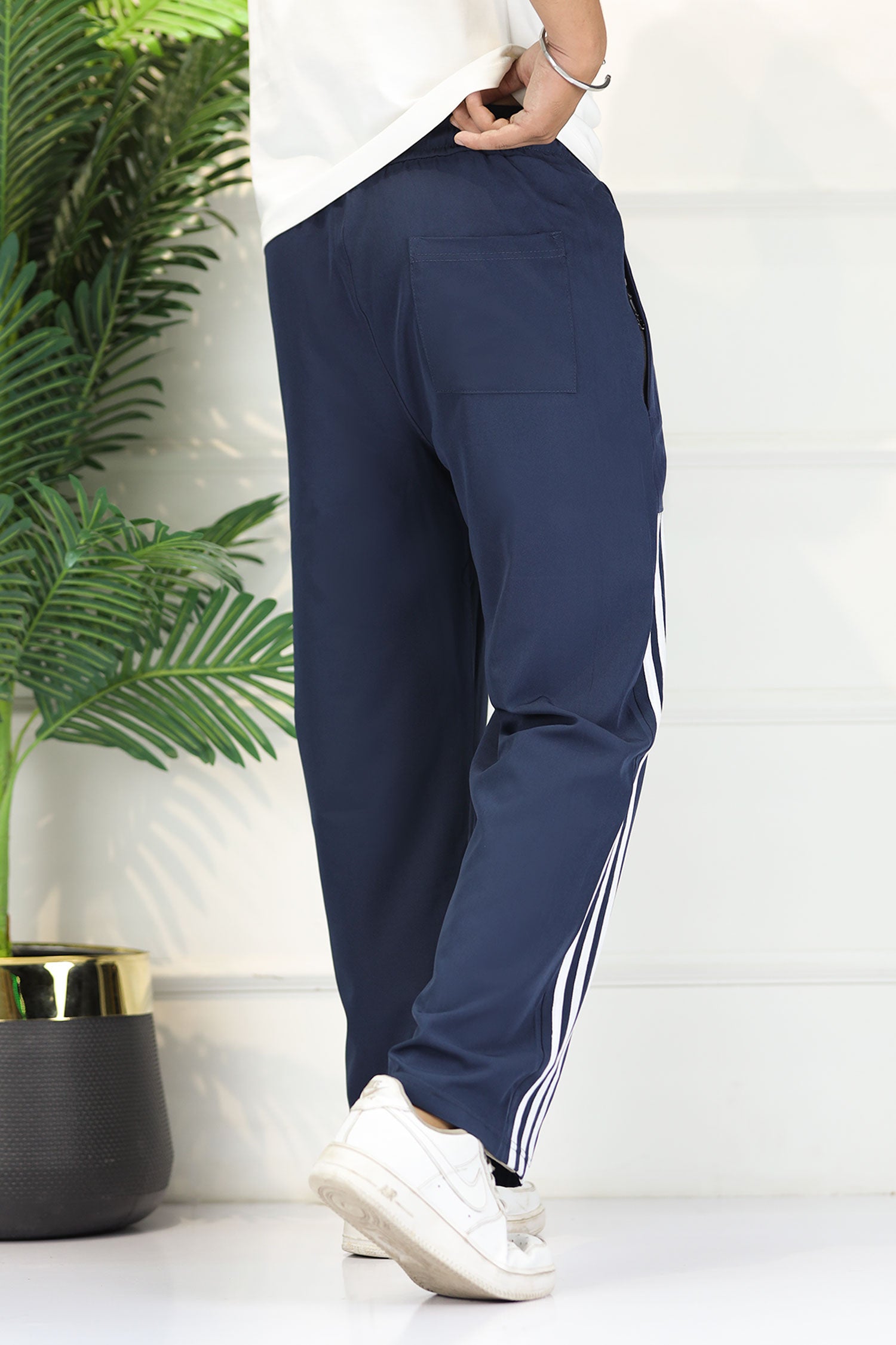 Adidas Micro-Tech Half Stripes Loose Bottom Trouser