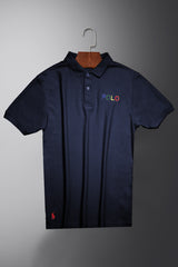 Rph Lren Polo Classic Fit Men's Polo Shirt In Navy Blue