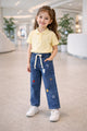 Turbo Drawstring Denim Jeans For Girls
