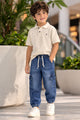 Turbo Cargo Jogger Denim Jeans For Boys