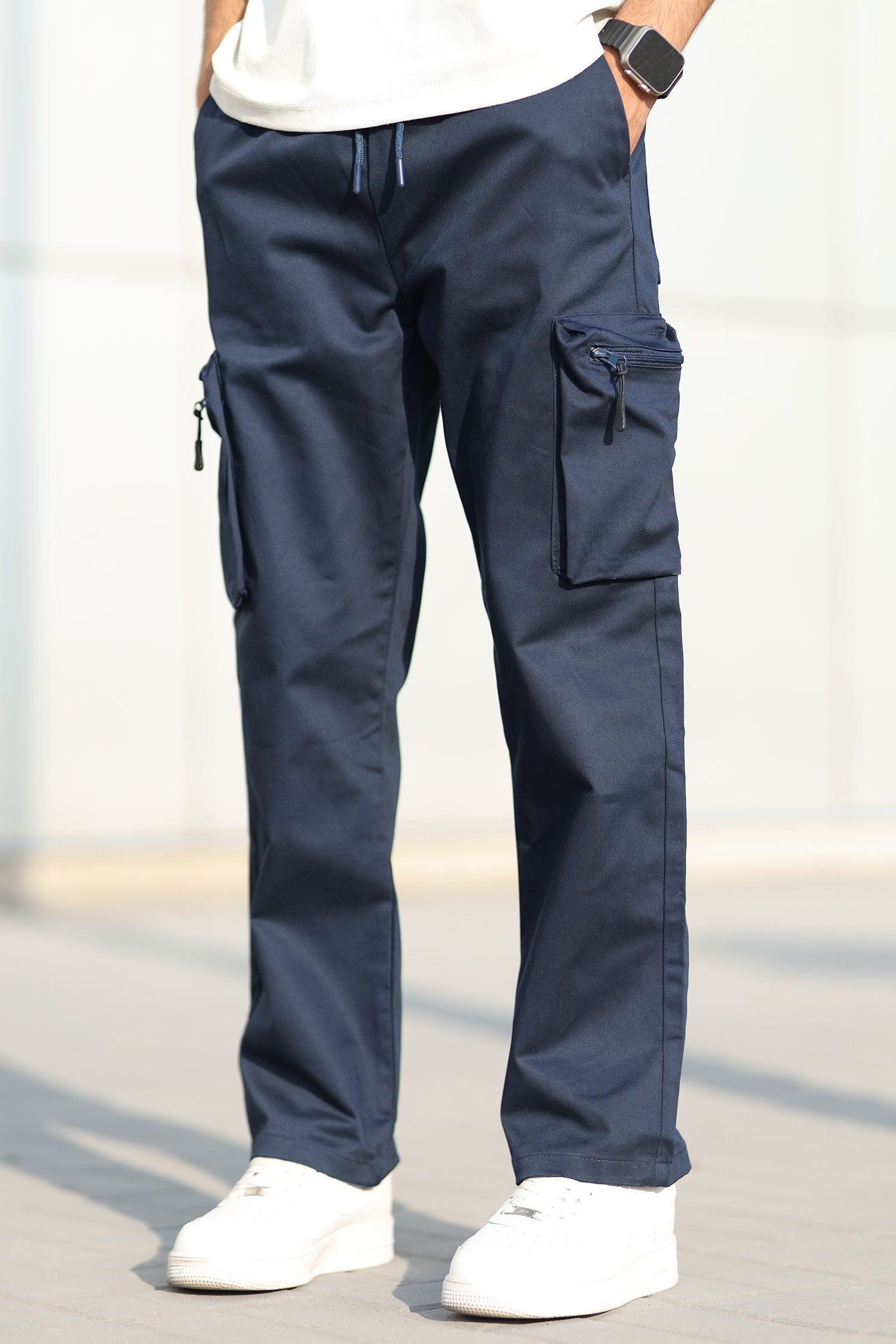 Turbo StreetFit Zip Pockets Imp Cotton Cargo Trouser