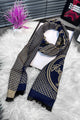 Hrms Chevron Herringbone Pattern Imported Men's Wool Muffler