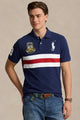 Plo Rph Lren Custom Slim Fit Crest Mesh Men's Shirt