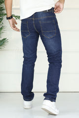 Turbo Apex-Stretch Slim Fit Jeans In Navy Blue