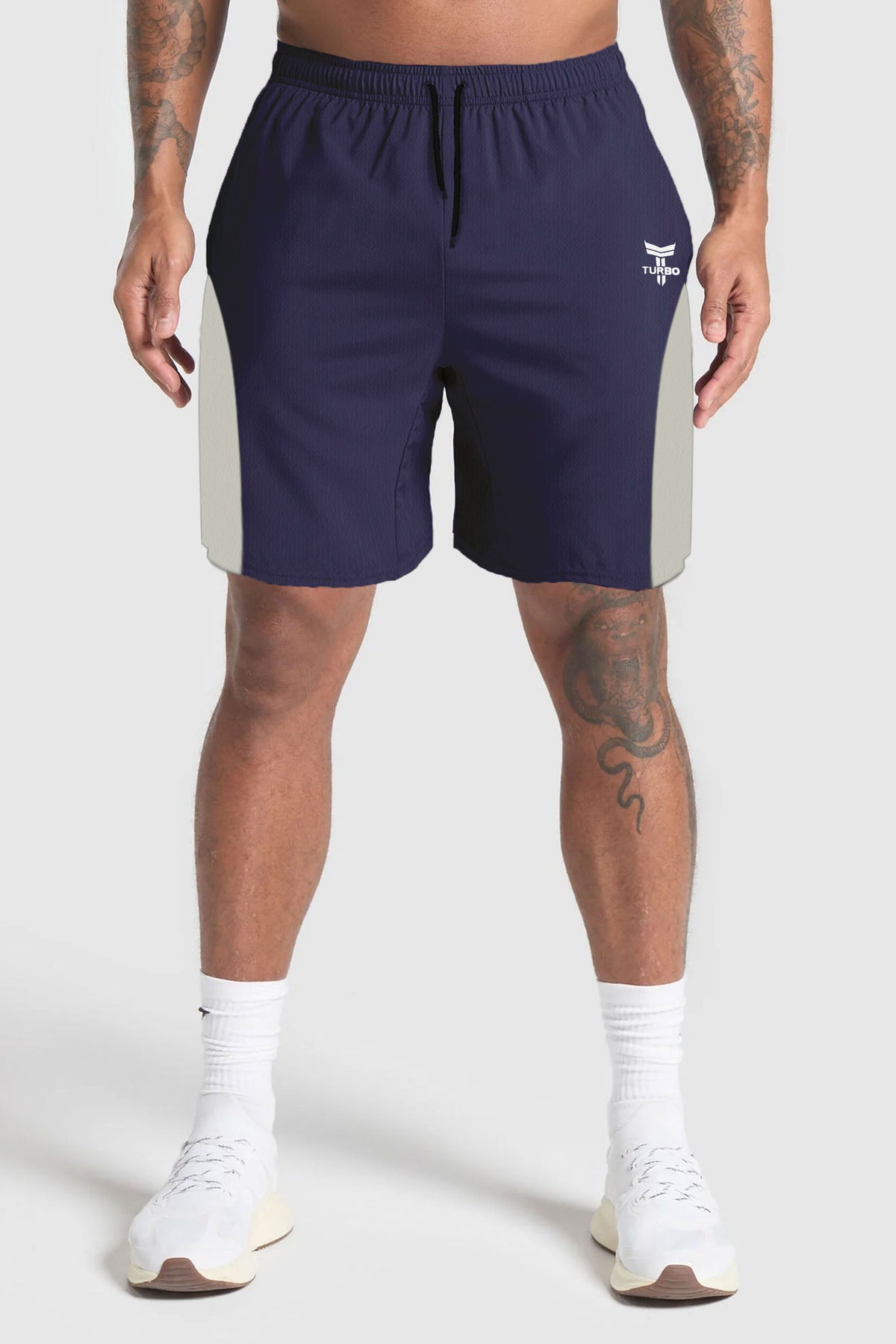 TRB Charged Ultra-Flex Super Dri-fit Shorts In Navy Blue