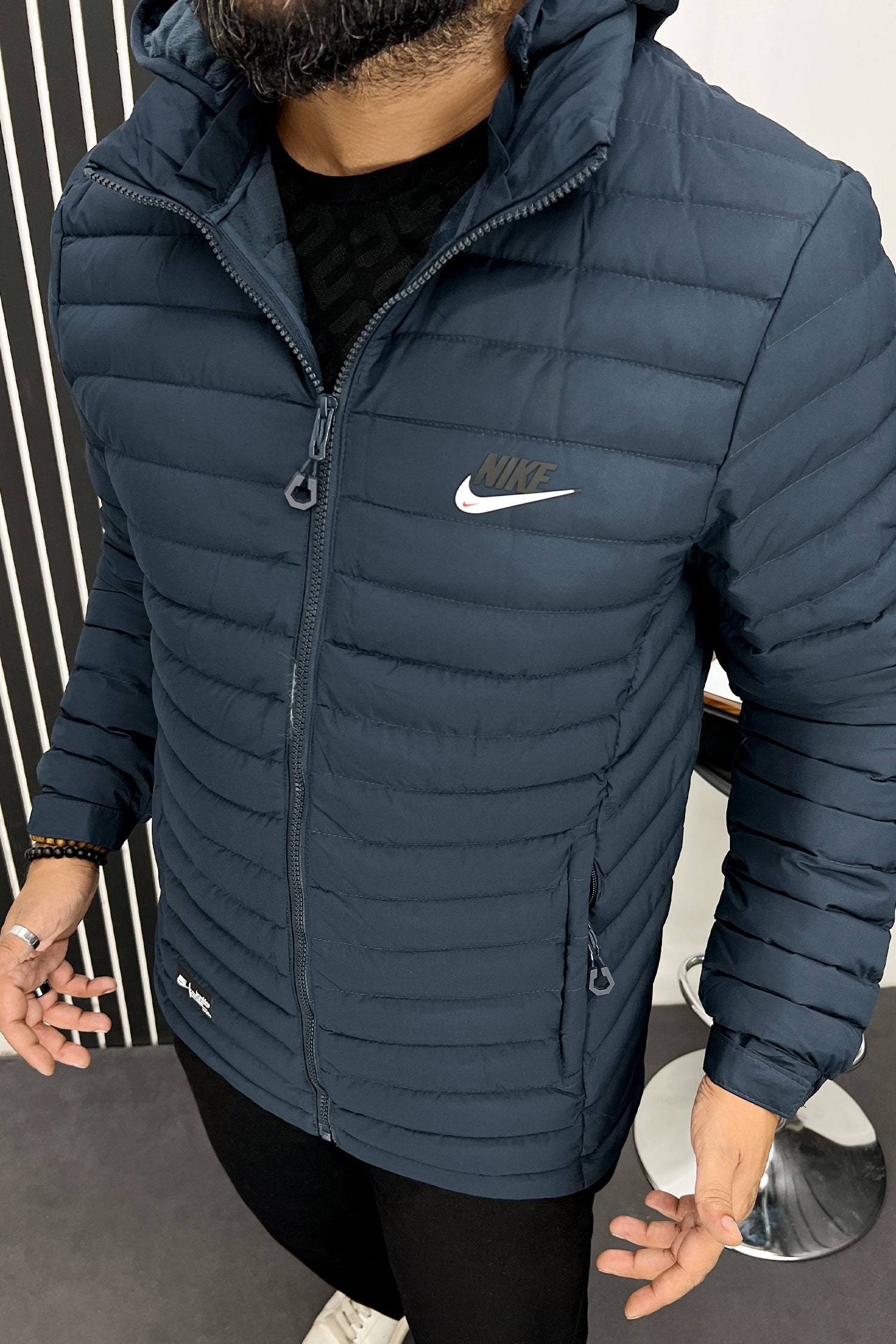 Nke Hooded Imported Puffer Jacket