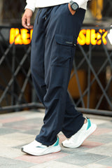 Turbo Micron Imp Cargo Trouser In Navy Blue