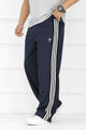 Turbo Classy Stripe Elegant Men's Trouser In Dark Navy