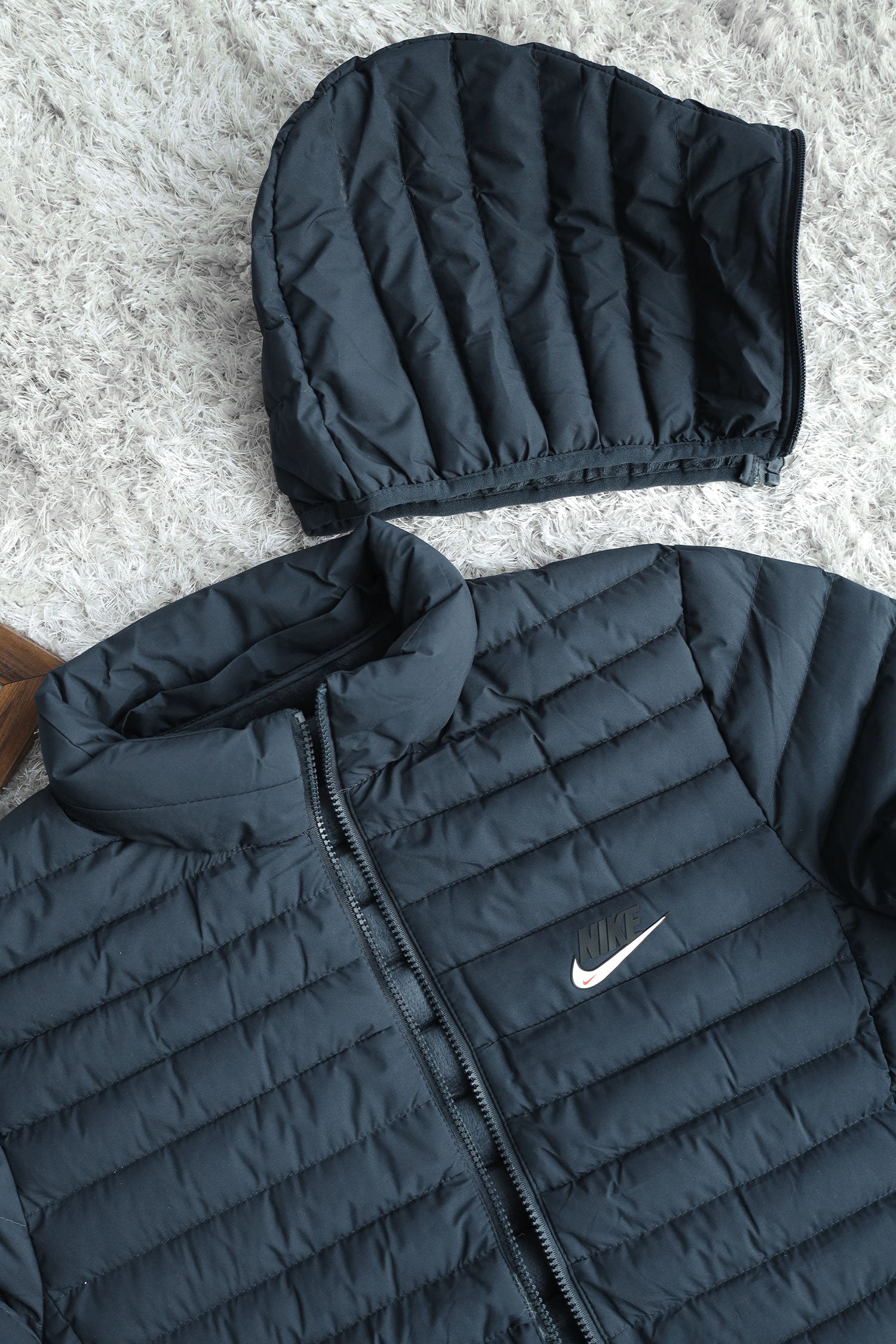 Nke Hooded Imported Puffer Jacket