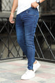 Citywave Edge Turbo Ankle Fit Jeans In Navy Blue