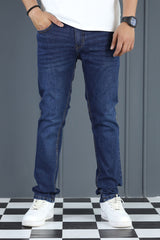 Elegant Wear Slim Fit Turbo Jeans In Navy Blue