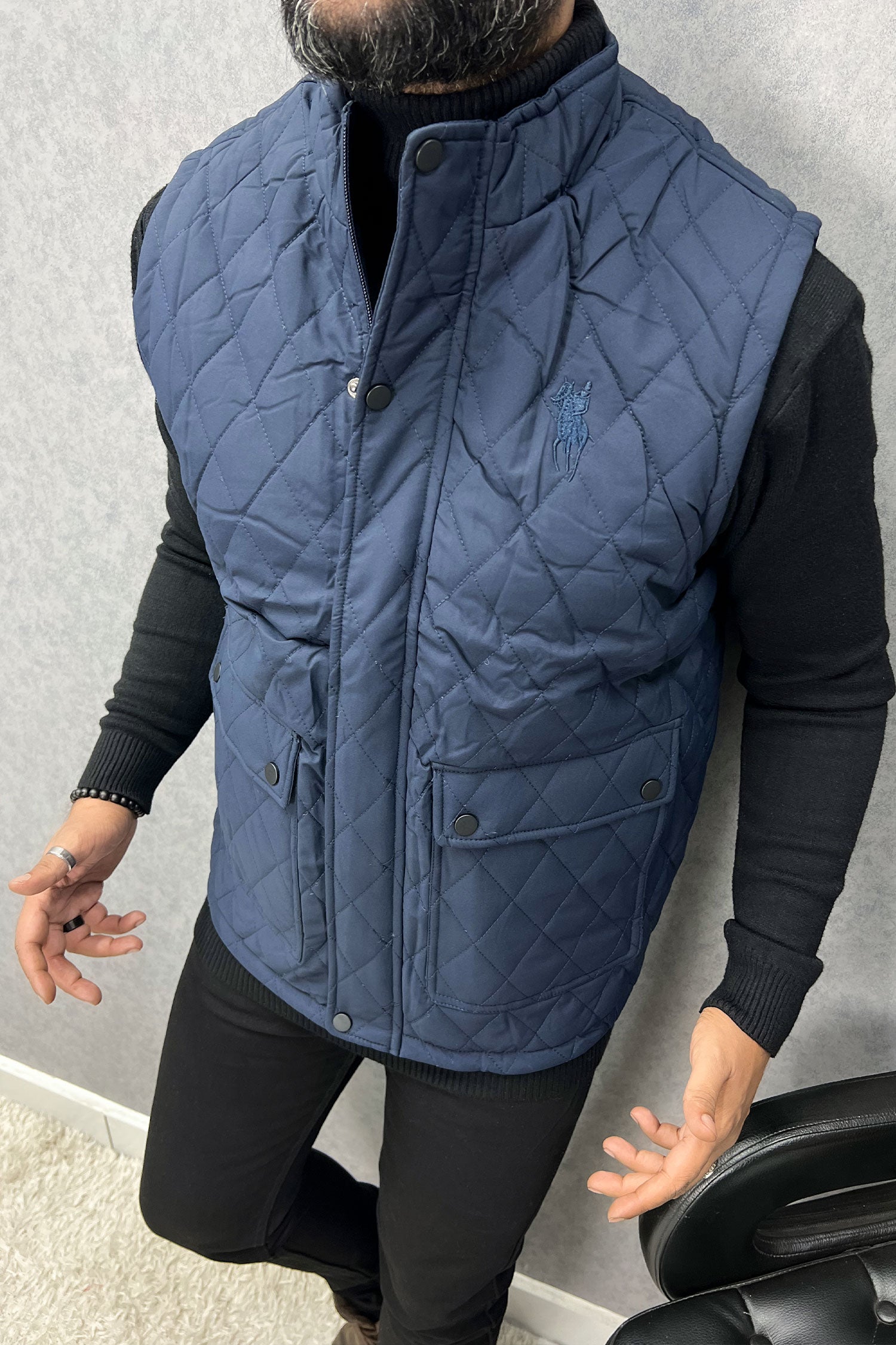 Rph Lren Polo Diamond Cut Quilted Imported Men's Gilet