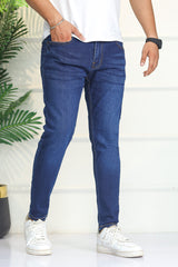 Turbo 'City Crop' Modern Slim Ankle Fit Jeans In Navy Blue