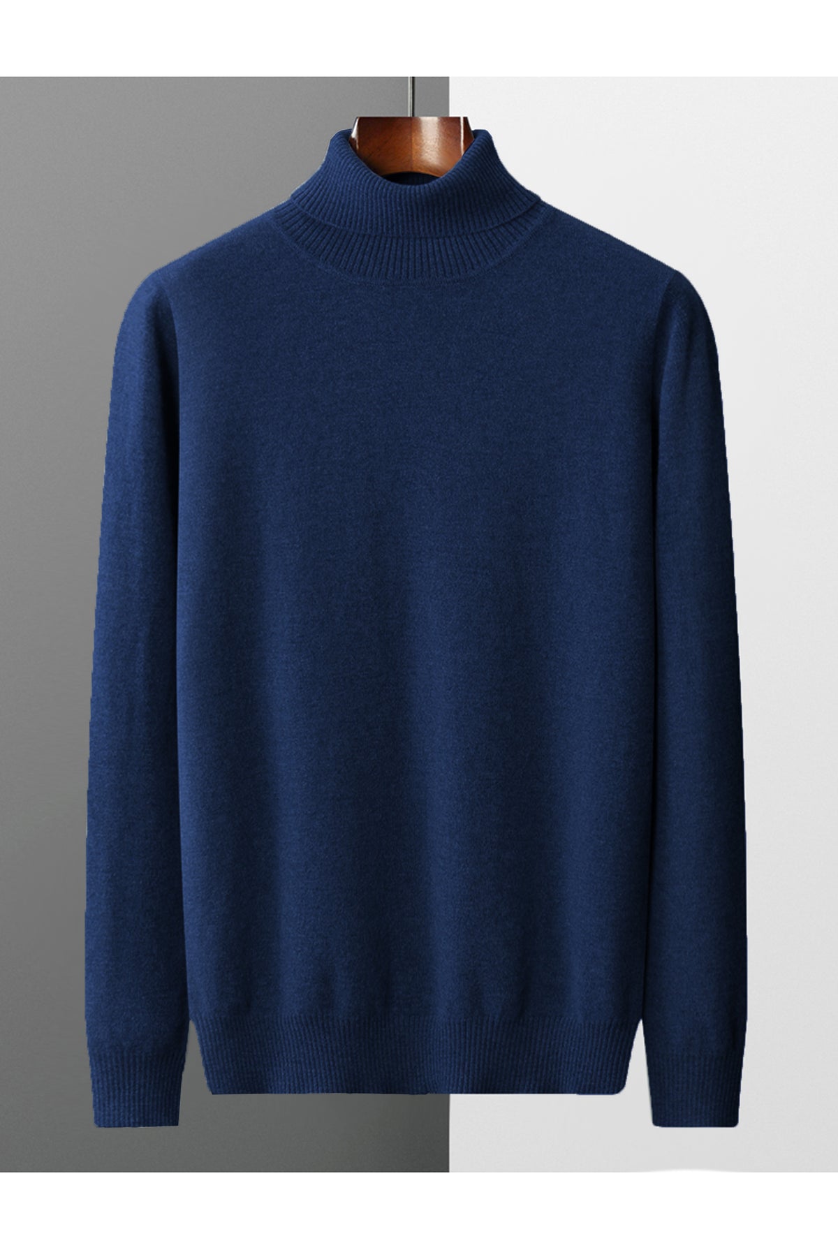 Turtleneck Cashmere High Neck In Navy Blue