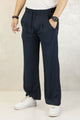 Turbo High Rise Pleated Waffle Pattern Loose Bottom Trouser
