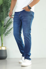 Turbo Kinetic-Move Tech Slim Fit Jeans In Navy Blue