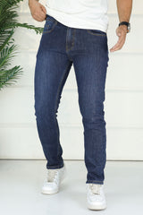 Turbo Heritage Standard Slim Fit Jeans In Navy Blue