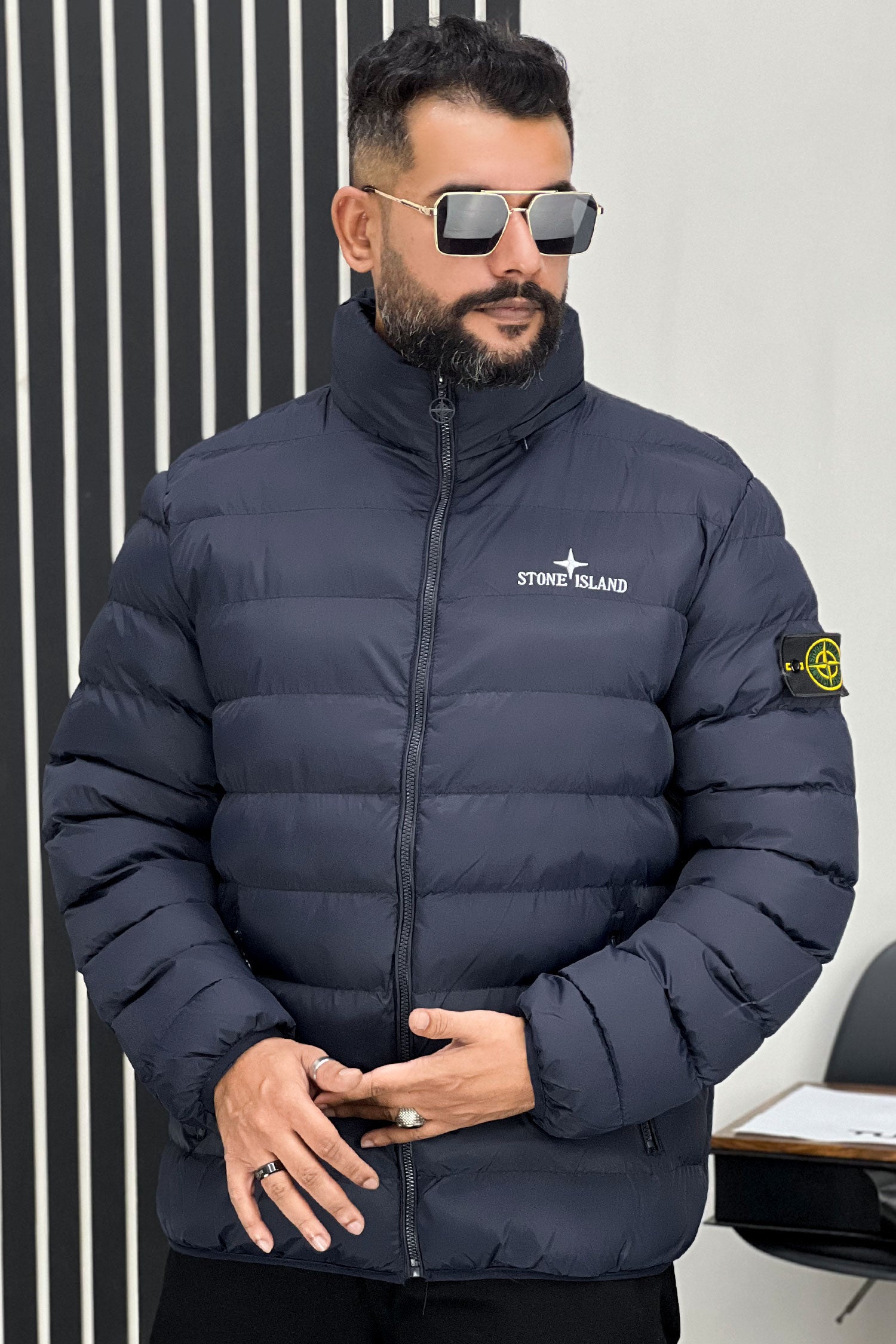 Stone Island Hooded Bubble Padded Imported Puffer Jacket