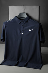 Nke Court Tennis Dryfit Polo Shirt In Dark Navy