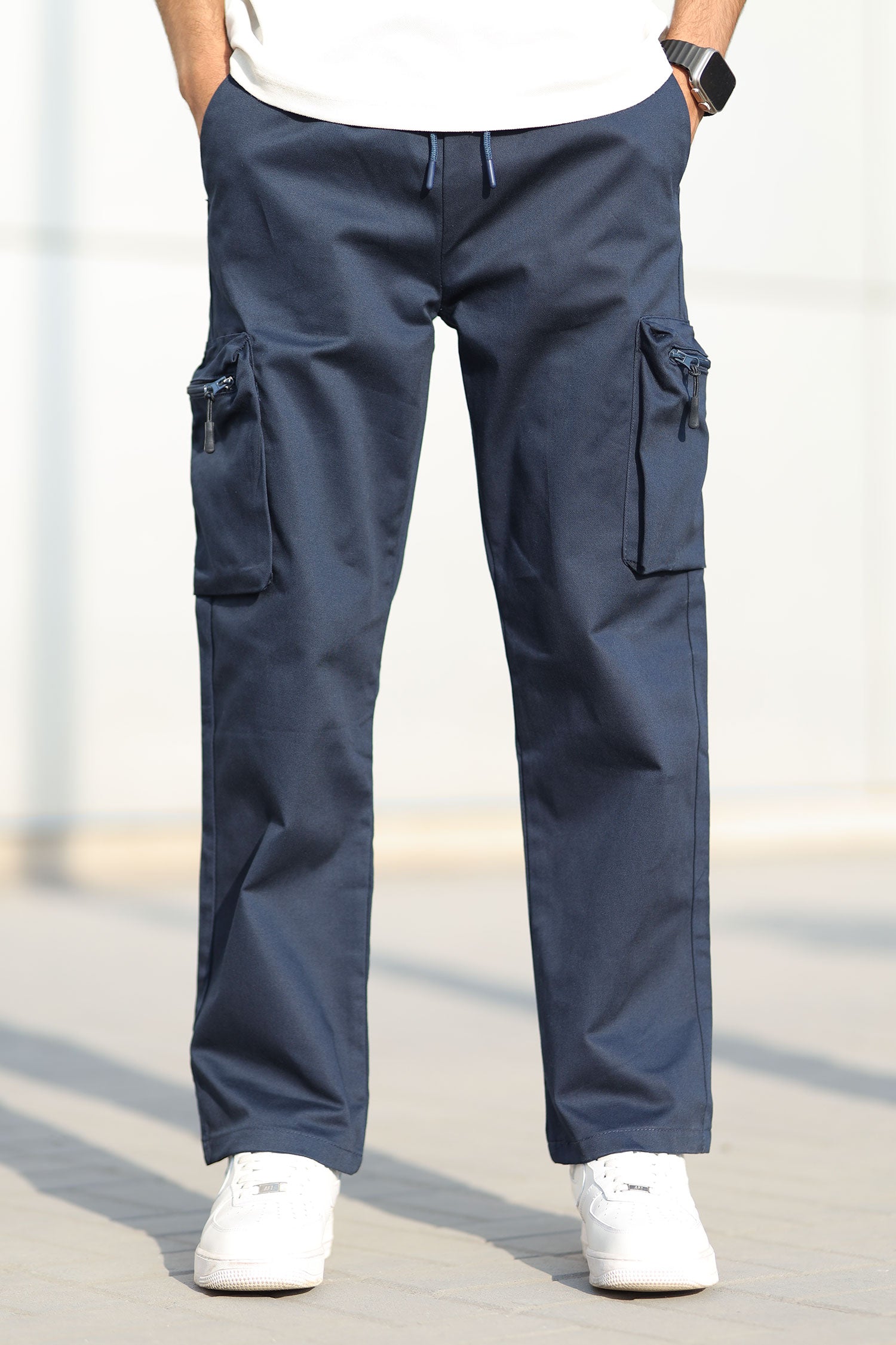 Turbo StreetFit Zip Pockets Imp Cotton Cargo Trouser