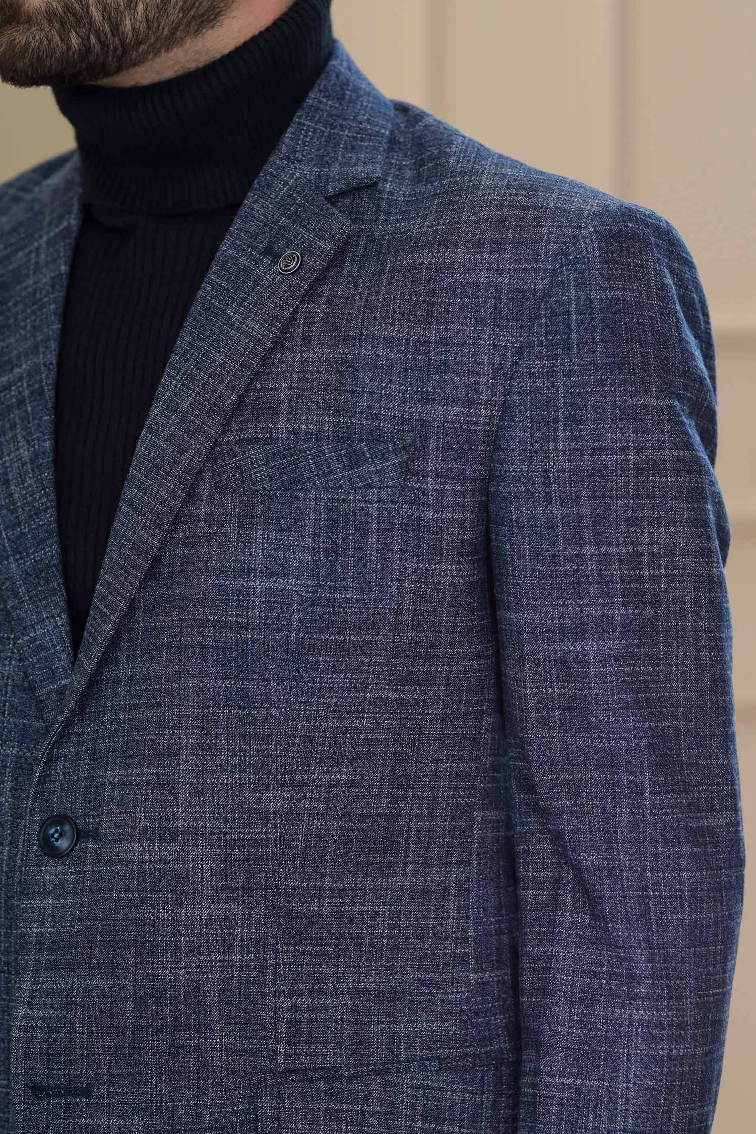 Classic Rich Ember Tone Mens Casual Blazer