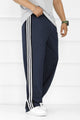 Turbo Classy Stripe Elegant Men's Trouser In Dark Navy