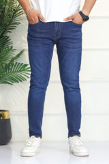 Turbo 'City Crop' Modern Slim Ankle Fit Jeans In Navy Blue