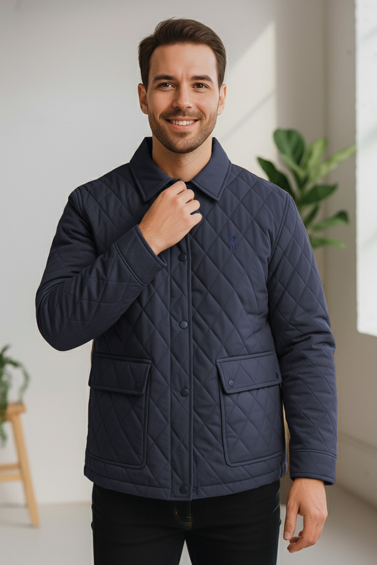 Turbo Thread Motive Quilted Puffer Jacket