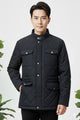Button Placket Motif Imported Puffer Jacket