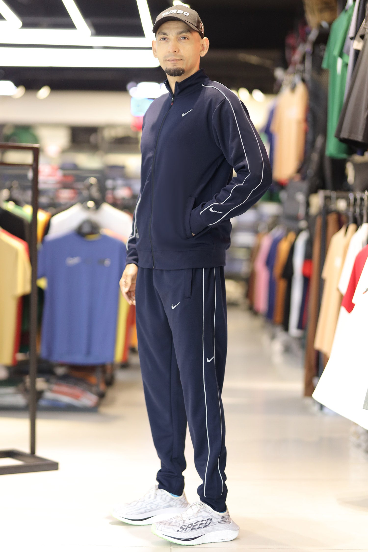 Nke 90s Vintage Spellout Zipper Style Tracksuit