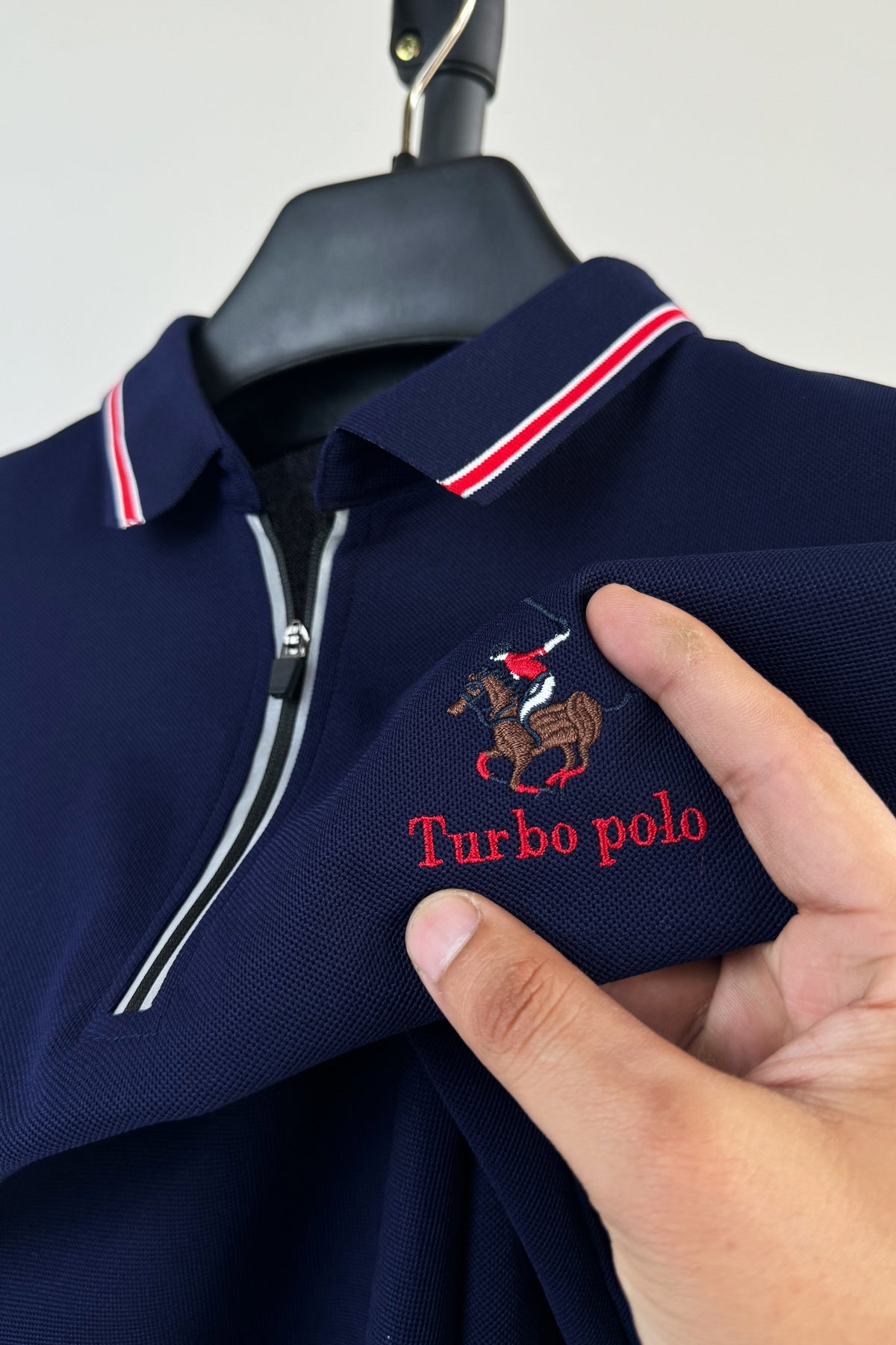 Turbo Polo x R/L Zip Collaered Men's Polo Shirt