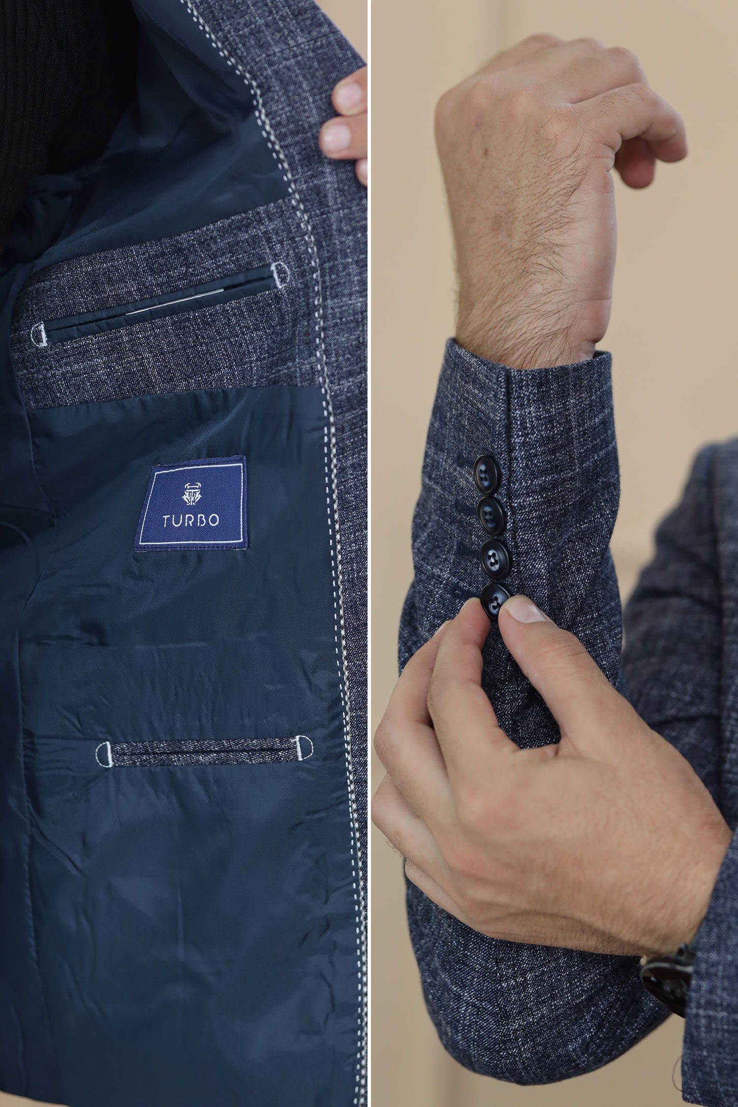 Classic Rich Ember Tone Mens Casual Blazer