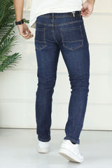 Turbo Heritage Standard Slim Fit Jeans In Navy Blue
