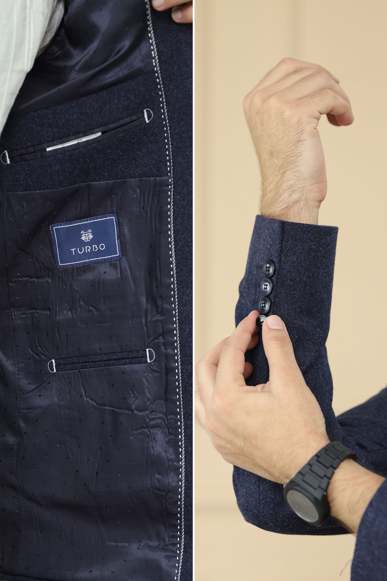 Classic Rich Self Pattern Men Blazer