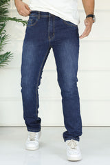 Turbo Apex-Stretch Slim Fit Jeans In Navy Blue