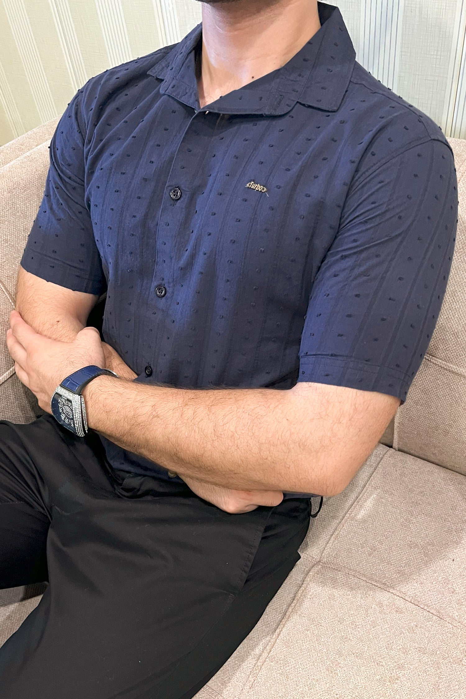 Turbo Puff Clasic Thread Casual Shirt