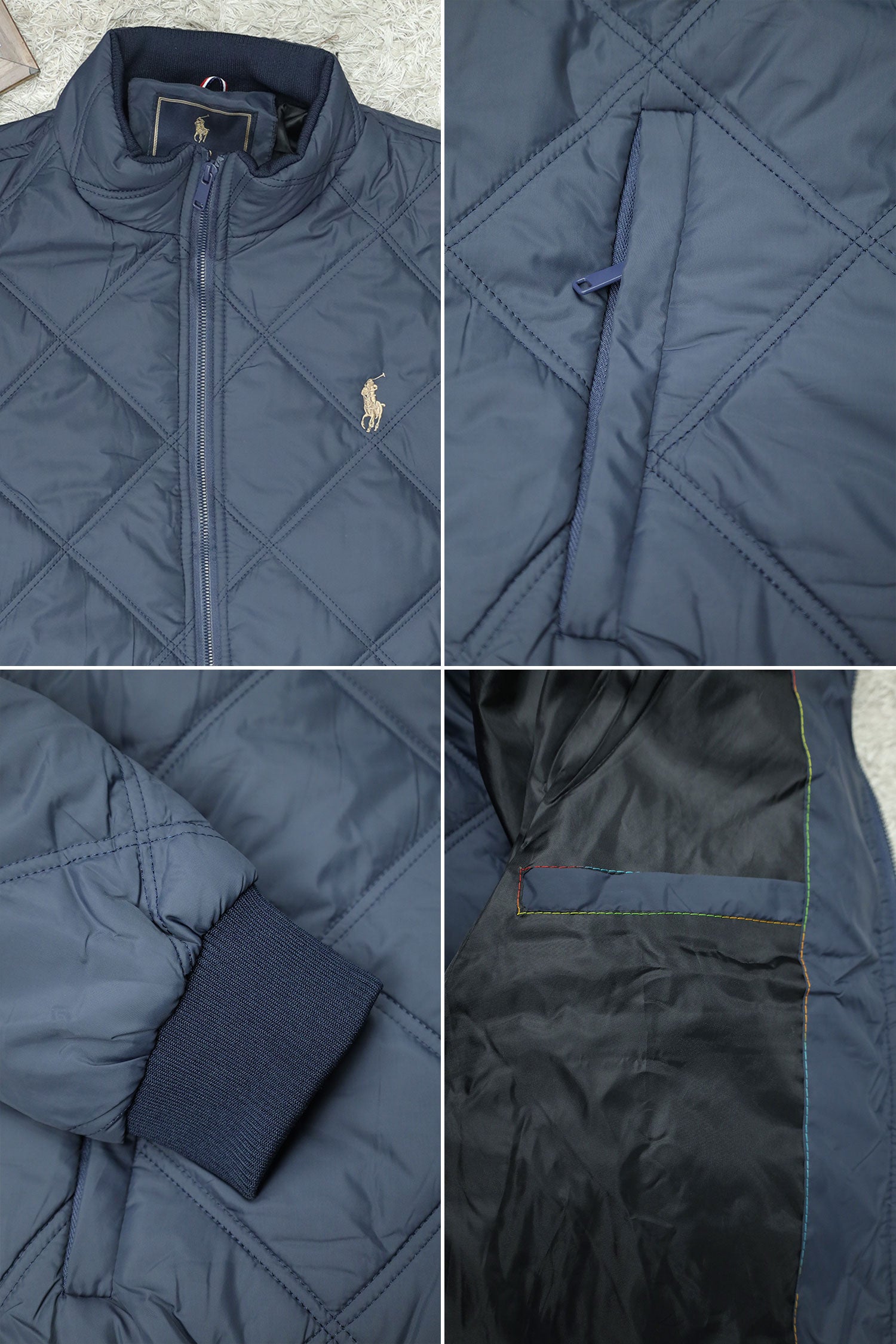 Rph Lren Polo Diamond Cut Stitch Imported Puffer Jacket