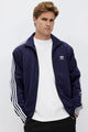 Adds 3-Stripes Signature Men Zipper Upper In Navy Blue