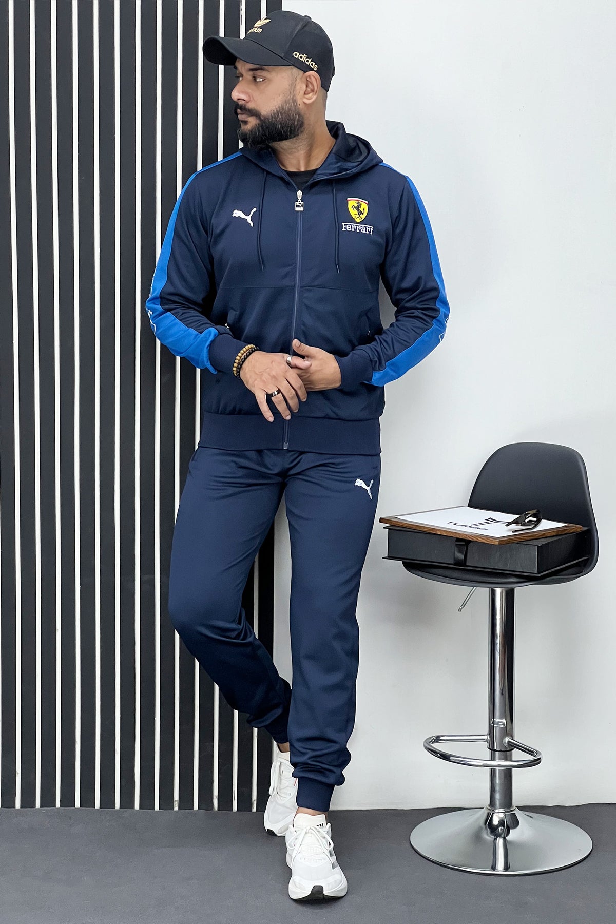 Ferrari x Pma Sportswear Men Zipper Tracksuit