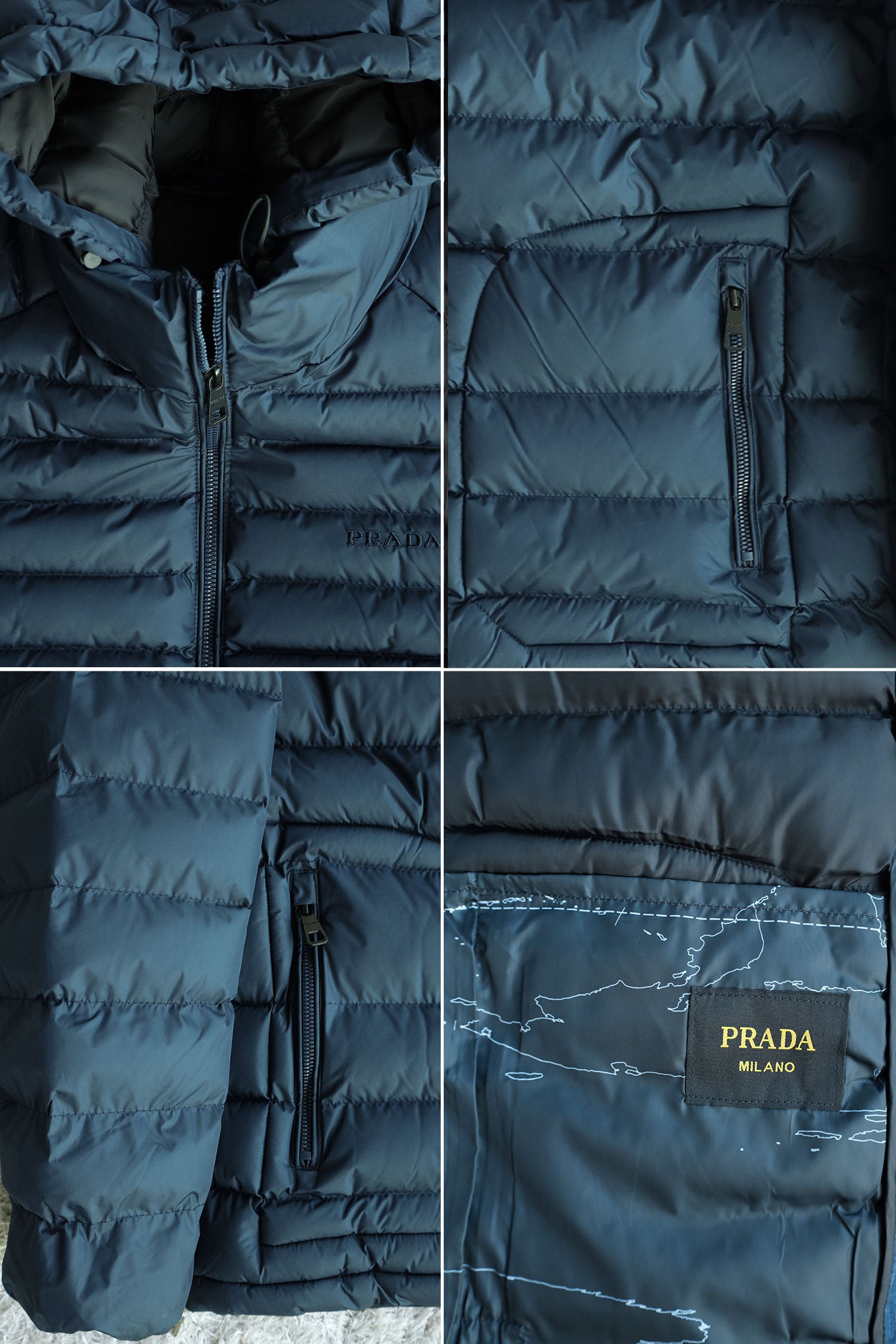 Prda Padded Motif Imported Puffer Jacket