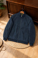 Turbo Ribbed Mock Collar Imported Men's Suede Jacket