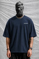 Turbo Forever Striving Oversize Men's Tee In Navy Blue