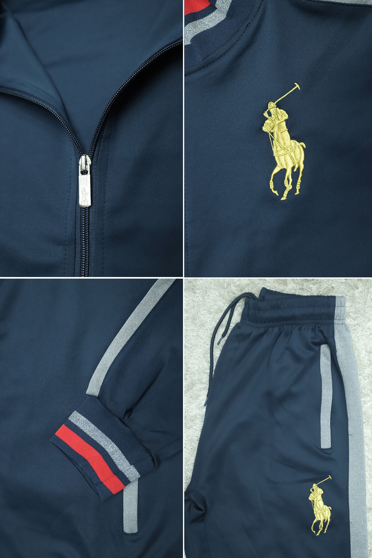 Rph Lurn Polo Sportswear Men Zipper Tracksuit