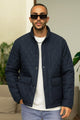 Turbo Placket Pockets Quilted Puffer Jacket
